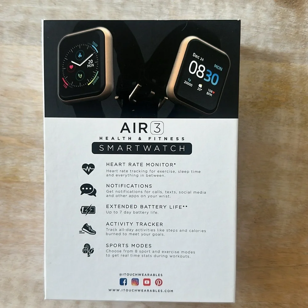 AIR 3 Health Fitness SMARTWATCH